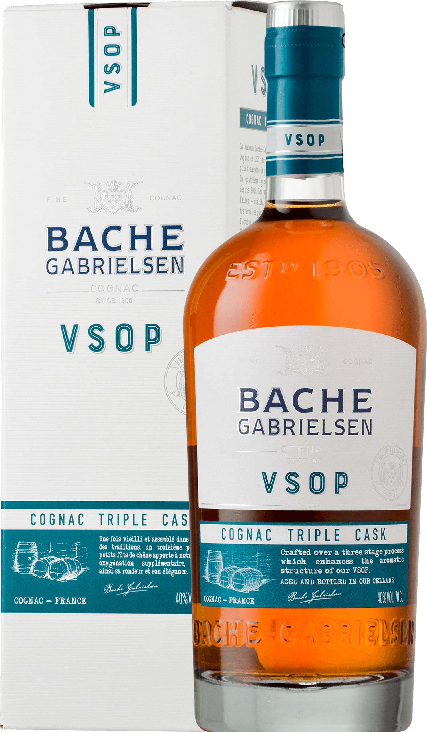 BACHE-GABRIELSEN VSOP Triple Cask Cognac (0,7 l) (in Gift Box)