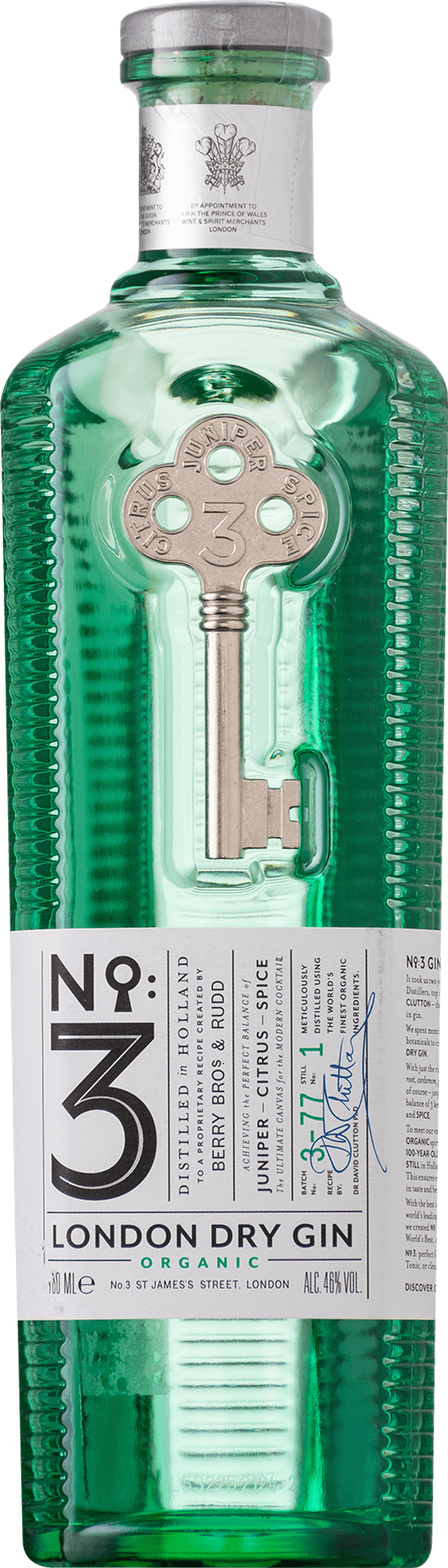 No.3 London Dry Gin Organic (0,7 l)