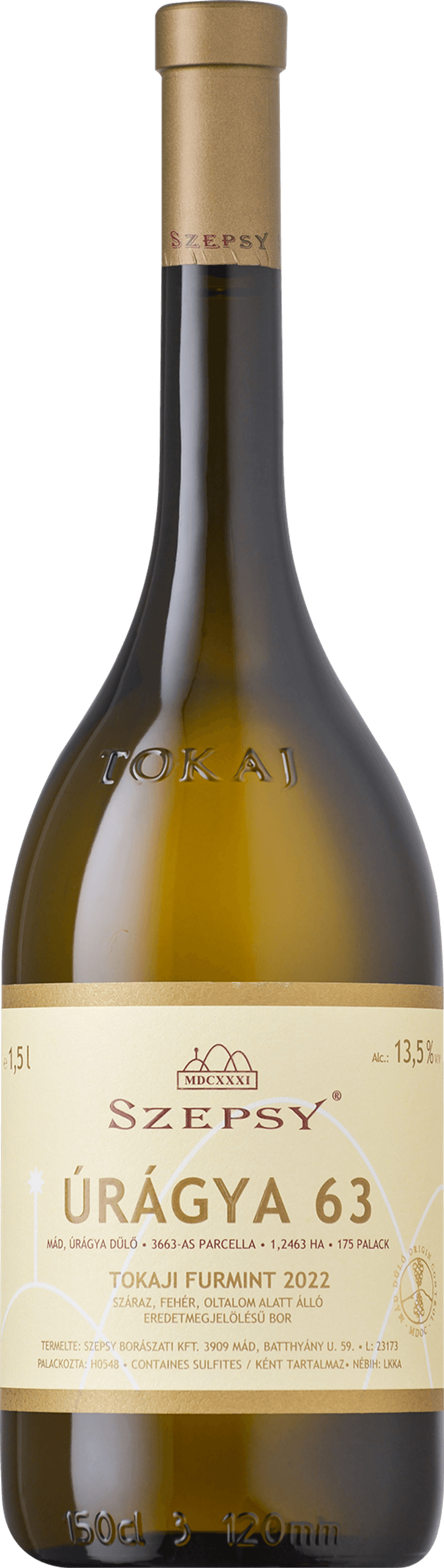SZEPSY Úrágya Furmint 63 Magnum 2022