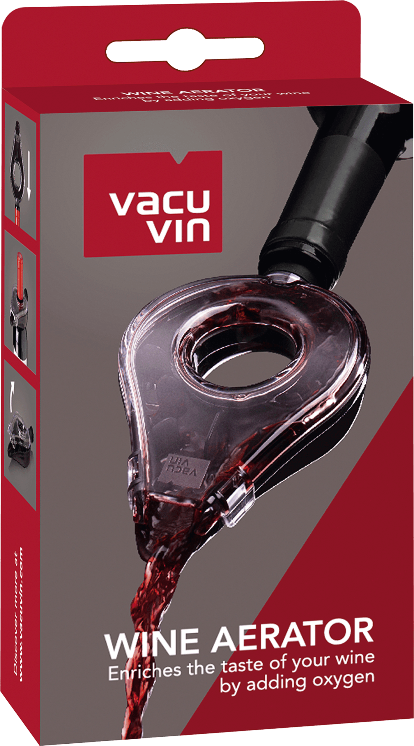 VACUVIN Bor levegőztető - fekete